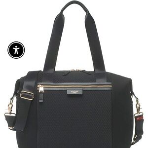 Storksak Black Quilted Tote